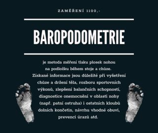 https://www.sportklinik.cz/2020/11/12/baropodometrie/ Více info a objednání na 602 701 178